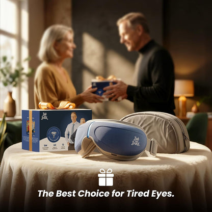 BOB AND BRAD Eye Massager with Heat FSA Eligible HSA, Birthday Gifts for Women Men Mom, Heated Eye Mask for Migraines with Music, Smart Migraine Massager for Dry Eyes Relief & Improve Sleep