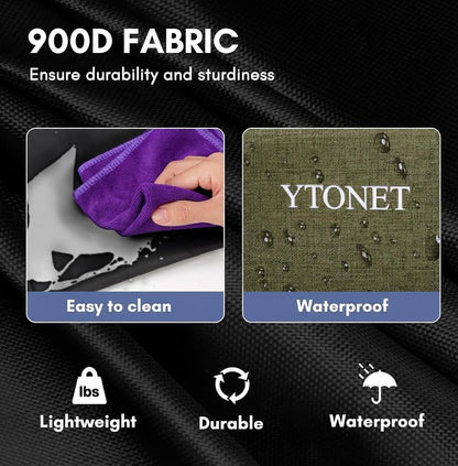 Ytonet Wearable Cleaning Caddy Bag, Large Cleaning Supplies Organizer, Blue | with 4 Foldable Dividers, Shoulder Strap&Waist Strap, Professional Cleaning Bag with Handle for Kitchen Housekeepers Cleaners