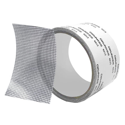 ACEBON Window Screen Repair Kit - 2"x80' Tape for Tears & Holes, Strong Adhesive Black Fiberglass Mesh