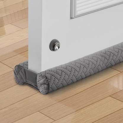 Premium Velvet Under Door Draft Stopper, Door Draft Stoppers for Bottom of Door with Double-Sided Windproof Seal, 30'' to 36'' Adjustable Gap Filler to Blocks Cold Air Light Dust Noise Drafts