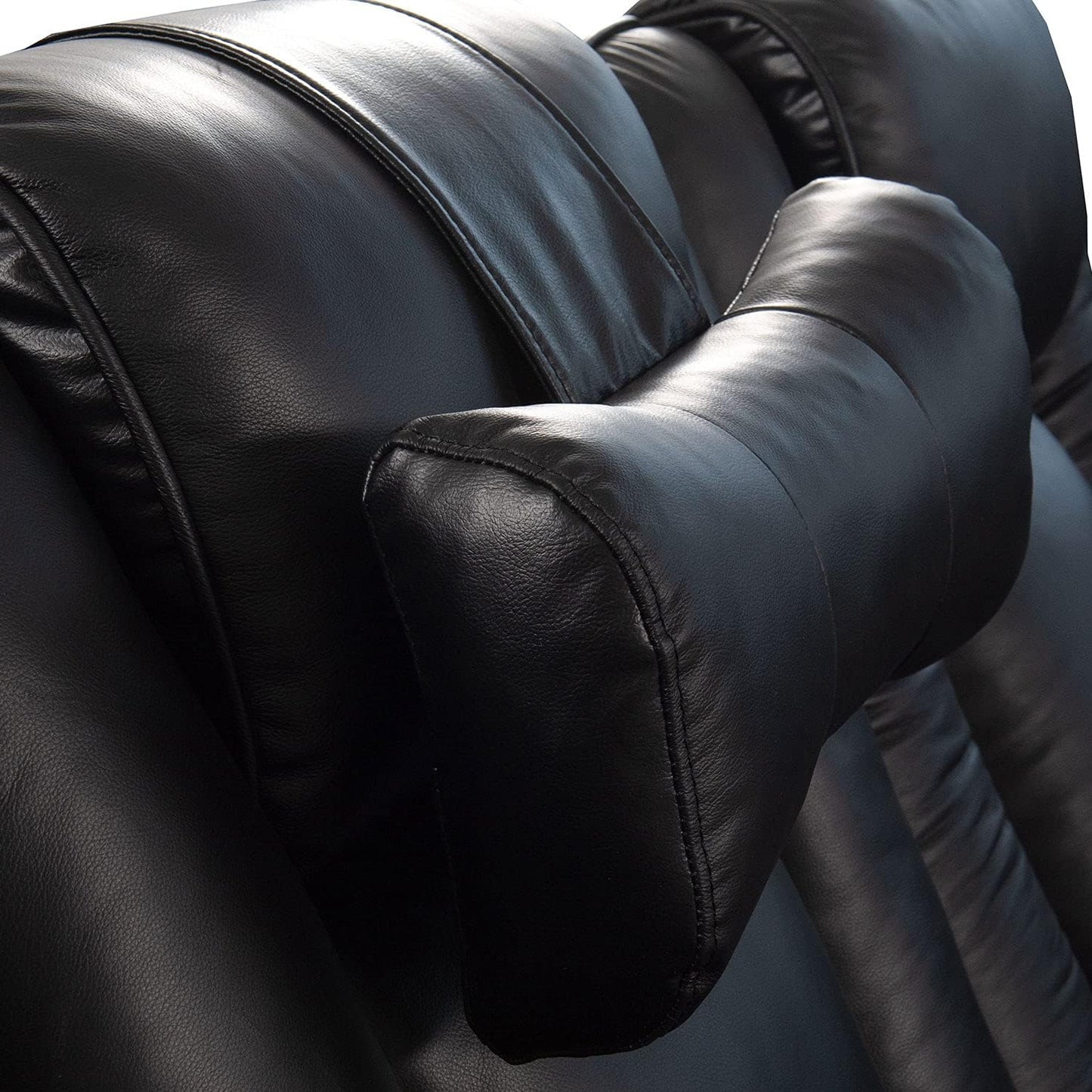 Octane Seating Pillow for Recliner Chairs | Diamond Stitching | Brown Italian Leather