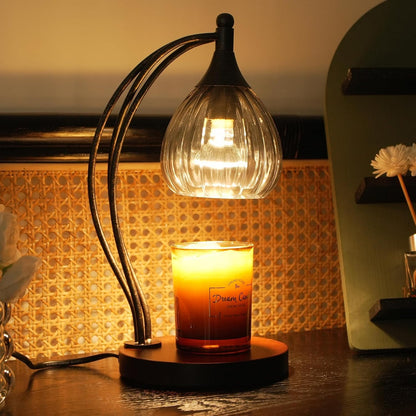 Candle Warmer Lamp with Timer and Dimmer - Electric Melter for Scented Jar Candles - Housewarming, New Home Decor