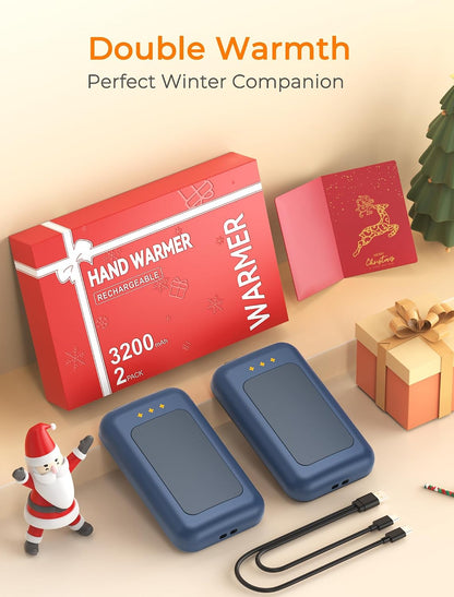 Electric Hand Warmers Rechargeable, Rechargeable Hand Warmer, Portable Hand Warmer for Outdoor Camping Hunting Golf Accessories, Gifts for Women Men