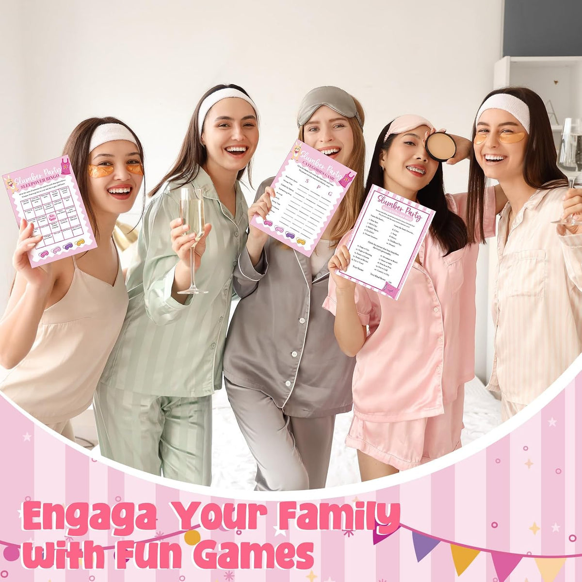 217 Pcs Family Party Bingo Games and Fun Activities Family Gathering Sleepover Question Card Set Game for Adults Games Indoors, Sleepover Activity Supplies