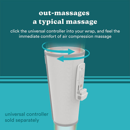 HoMedics Modulair Compression Calf Wrap Massager – Overlapped Compression Therapy with 4 Programs, Adjustable Intensity, Heat Settings, (Battery Sold Separately)