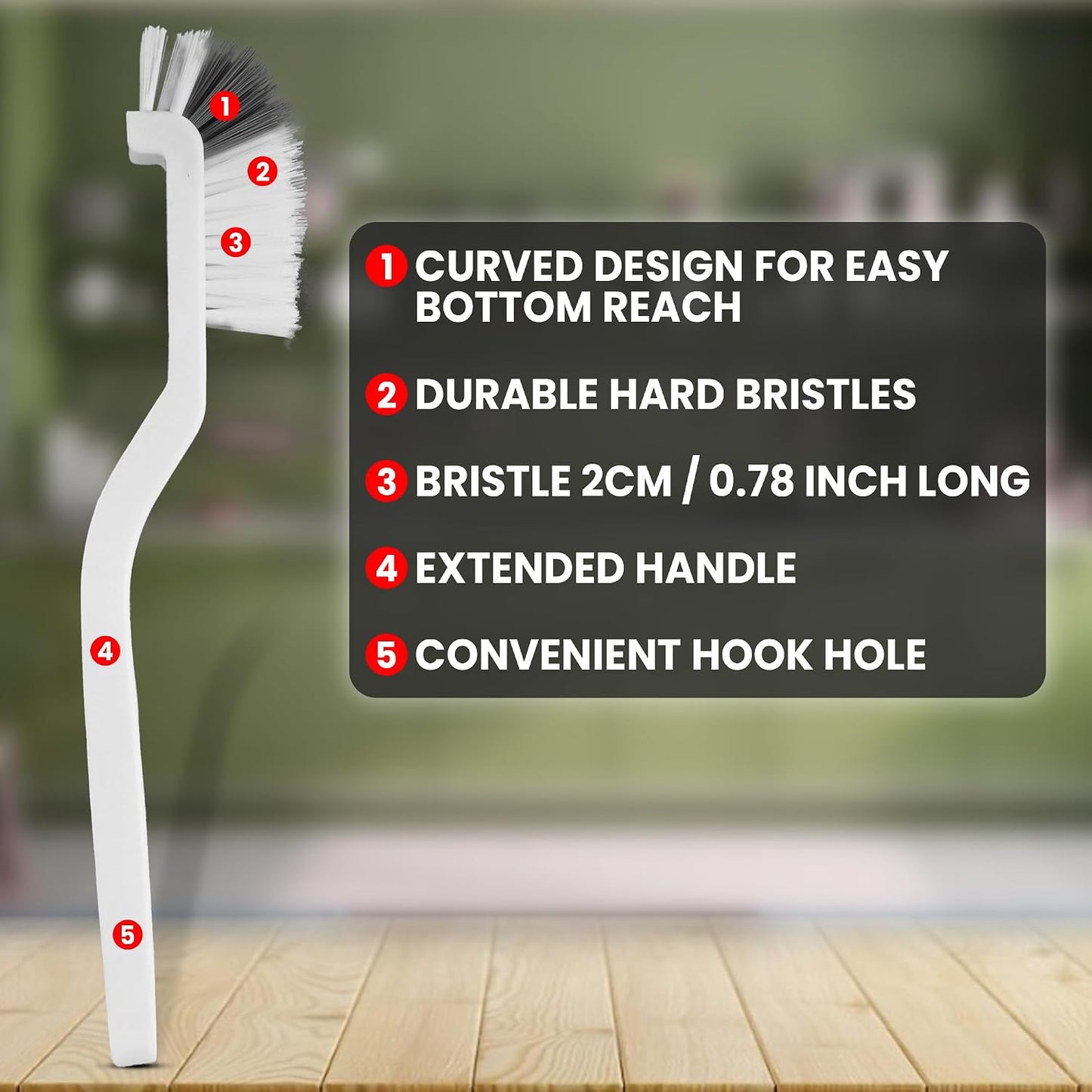 8 Pcs Crevice Cleaning Brush Set – Hard Bristle Cleaning Tools for Grout, Gaps & Narrow Spaces – Multi-Purpose Grout Brush, for Cleaning Bathroom, Shower, Window Tracks, Kitchen | Multi-Purpose Grout Brush for Bathroom, Shower, Window Tracks & Kitchen