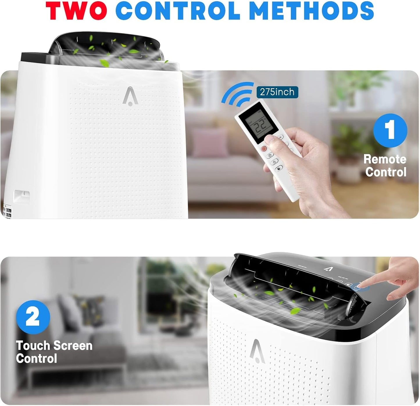Garvee 14,000 BTU Portable Air Conditioner, 3-in-1 Portable AC for Rooms | Fast & Quiet Cooling for Rooms up to 750 Sq.Ft, Remote Control, LED Display Panel, Included Easy Install Window Kit