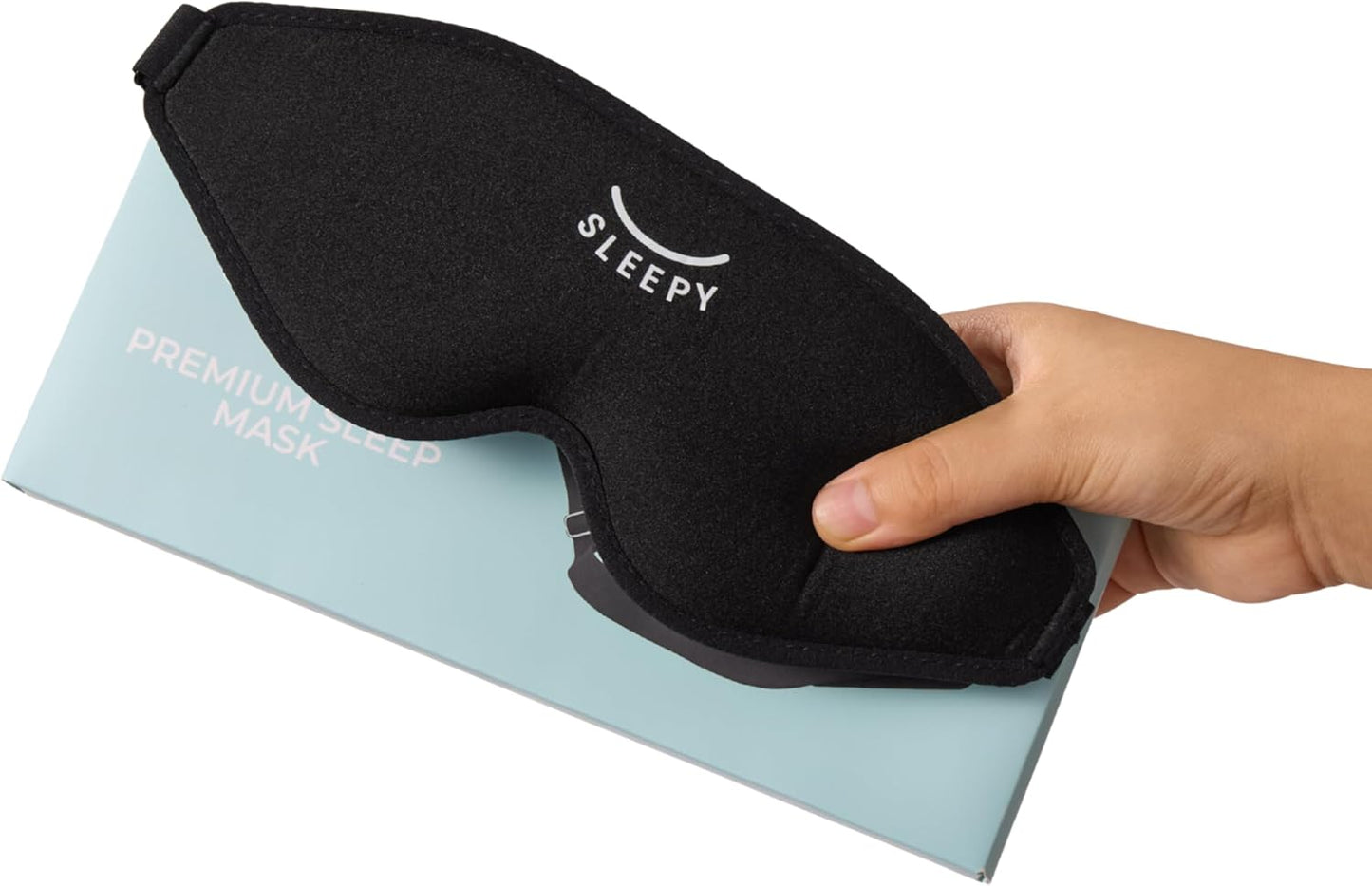 GLOWCO 3D Sleep Mask, Contoured Eye Mask for Sleeping – 100% Blackout, Zero Pressure, Adjustable Strap, Light Blocking Eye Cover for Side Sleepers & Back Sleepers, Travel, Men and Women