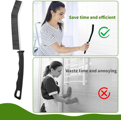 Tedmax 8Pack Crevice Cleaning Brush Set | Durable brushes scraper set for tile grout,sinks, narrow gaps.Effectively removes tough grime,dirt limescale buildup.