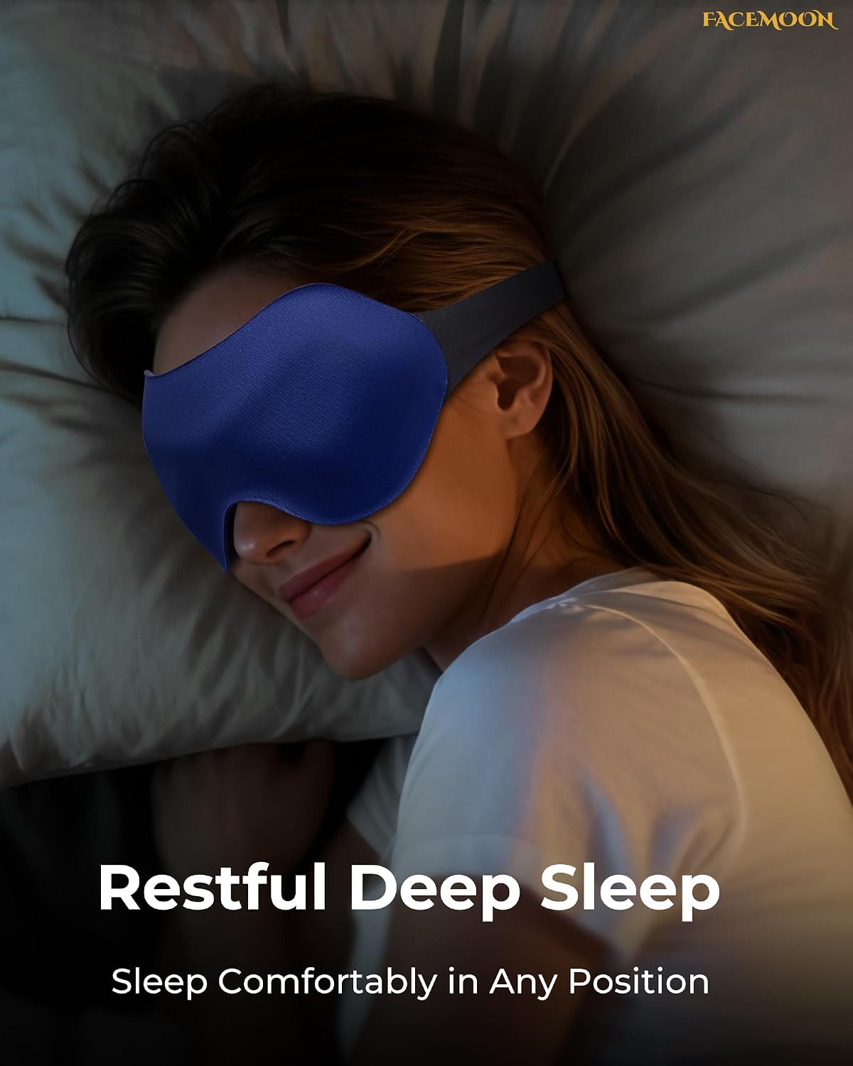 Sleep Mask for Side Sleepers: Lash Extensions 3D Contoured Eye Mask – Airplane Travel Essential, Zero-Pressure Light Blackout Eye Mask for Women – Soft Night Blindfold for Long Flights (Purple)
