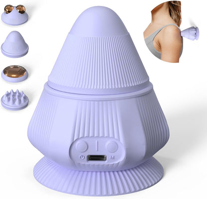 PROIRON Mountable Massage Ball with Suction Cup Pinpoint Deep Tissue Muscle Knot & Sore Relief, Vibration & Heating Trigger Point Massage Tool for Back Neck, Self-Massage Tool