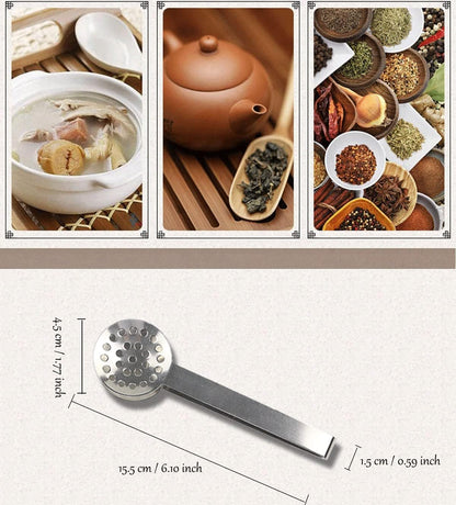 2 Pack Stainless Steel Tea Bag Clips, Round Tea Bag Squeezer, Tea Bag Spoon, Herbal Tea Infuser, Herb Tong, Sugar Cube Tong, Lemon Tong, Ice Cube Tong, Tools For Kitchen Bar