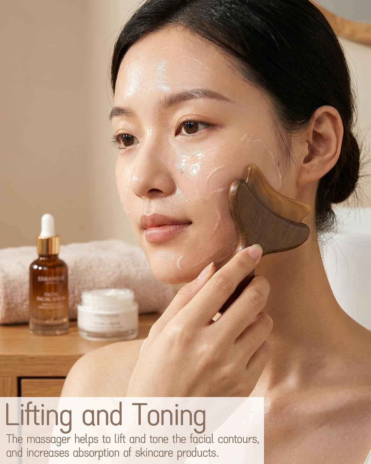 Eye Facial Massage Tool - Multi-Function Manual Massager for Face, Eye, Neck, and Jawline - Portable Gua Sha Tool for Home Salon Use - Ideal Gifts for Women