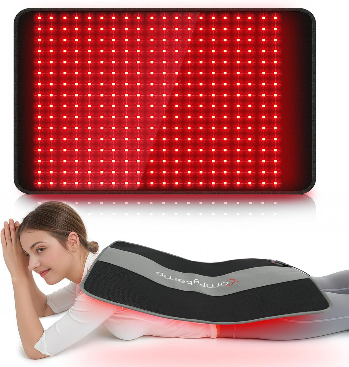 Comfytemp Red Light Pad for Body, 14.4'' x 6.1'', 660nm & Invisible 850nm
