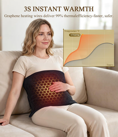 Extra-Hot Heating Pad for Back: Deep Relief Chronic Lower Back Pain