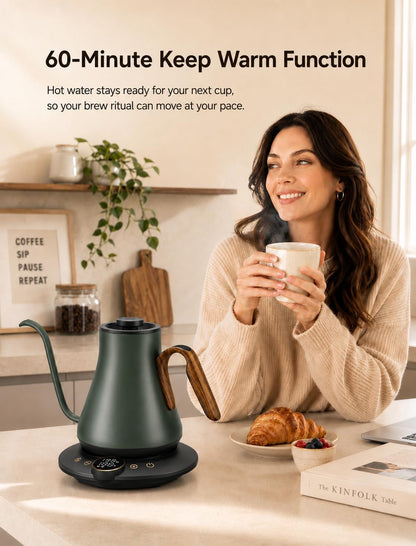 Cocinare FLOW B9 Gooseneck Electric Kettle ±1°F Temperature Control