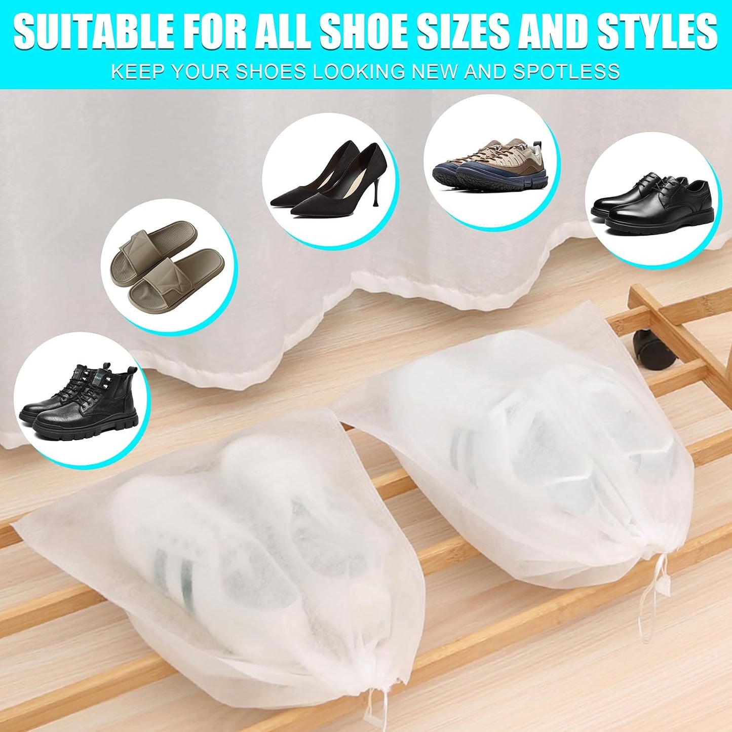 Shoe Washing Machine Bag: Shoes Come Out Clean & Protected during Washing | 2PC Laundry Shoe Bag for Washer and Dryer, Auto-Lock Zipper, Chenille Microfiber Lining, 17 x 7.5 inch, Durable, Yellow