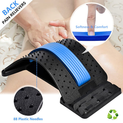 JUMPOW Back Stretcher for Lower Back Pain Relief,3 Level Lumbar Board