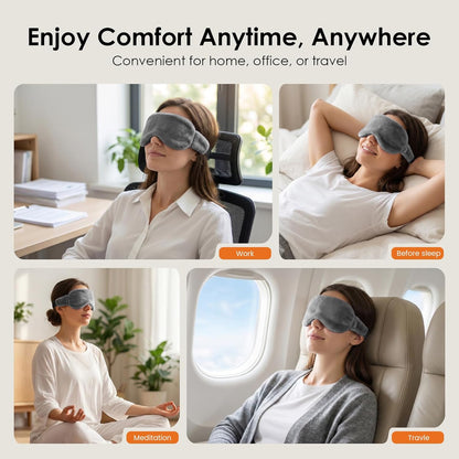 MORLIDEN Heated Eye Mask for Dry Eyes & Stye - Microwavable Warm Compress