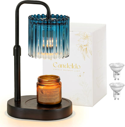 Candeldo Candle Warmer Lamp with Timer: Black Wax Melt Warmer