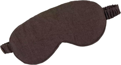 Eye mask Pure Linen Sleep Mask with Elastic Band, No Pressure On Eyes,Side Sleeper Eye Cover Organic Cotton Core Blindfold,Napping & Yoga Travel Essentials (Natural)