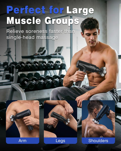 cotsoco Massage Gun Deep Tissue, Handheld Muscle Massager, Gifts for Men