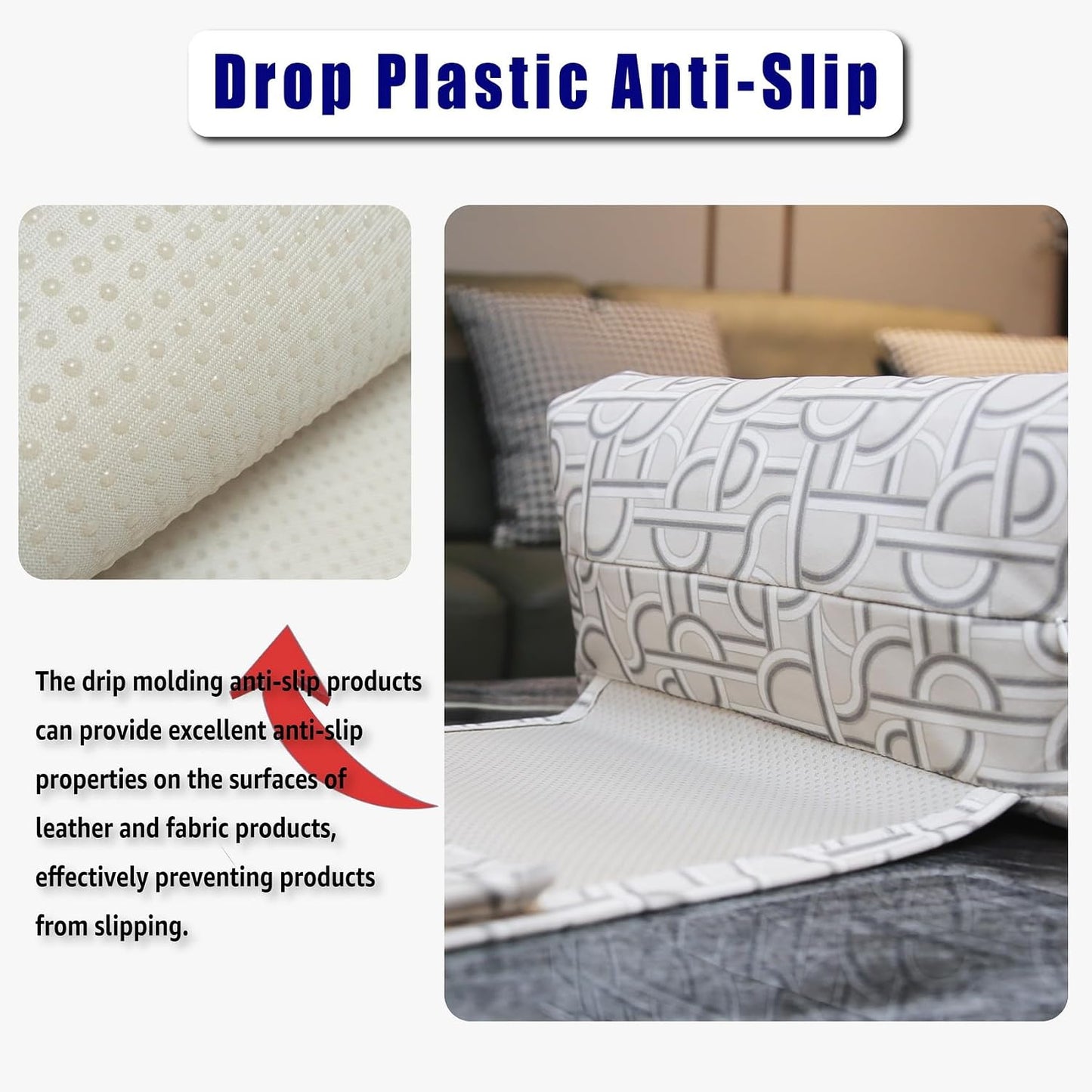 Adjustable Headrest Pillow for Recliners and Armchairs - Non-Slip Velvet Cushion for Neck Support and Pain Relief (Gray)
