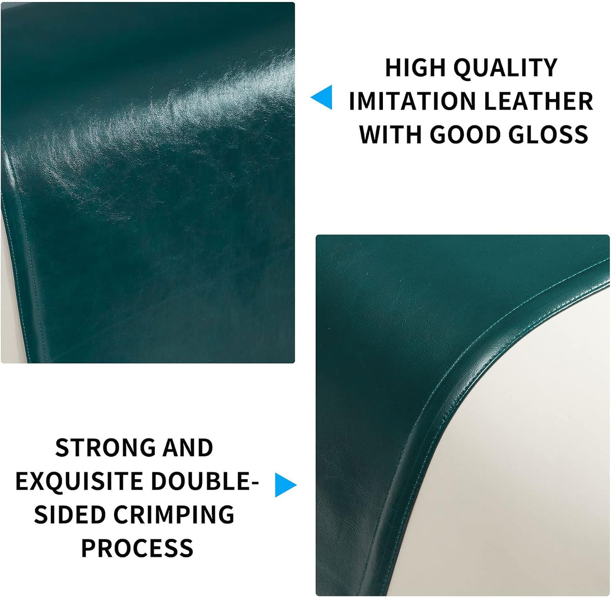 Non Slip Recliner Headrest Protector Washable Faux Leather Headrest Covers for Recliner Chair Waterproof Couch Head Rest Covers for Sofa,Furniture,Office Chair,Theater Seat