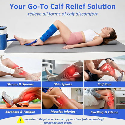 Ankle Foot Ice Pack Wrap for Cold Therapy Machine, Replacement Pad Only for Cryotherapy Unit, Cold Water Therapy for Plantar Fasciitis Relief, Post-Surgery & Injury Recovery - Universal Connector