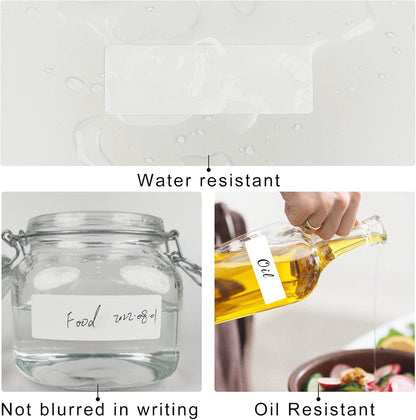 Removable Freezer Labels, Date Label 1x2 Inch Food Storage Stickers, Waterproof Oil Resistant Easy Clean Leaves no Residue 300 Total Per Roll