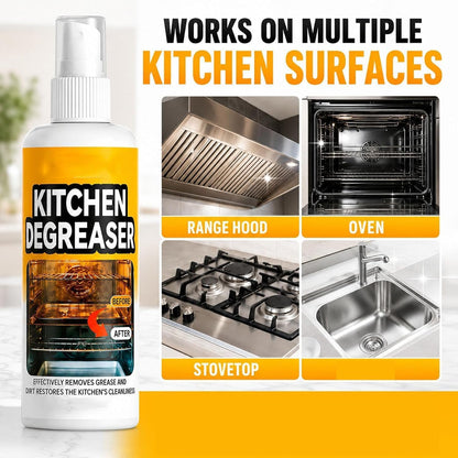 Greasekiller Spray, Kitchen Degreaser, Greasekiller BBQ Spray,Grease KillerSpray Grill Cleaner,Grill Degreaser For Outdoor Grill, (2PCS*120ML)