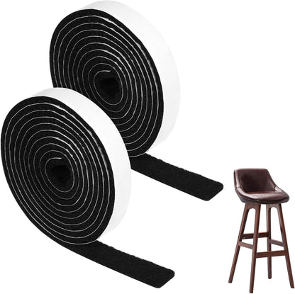 COMNICO 2 Rolls Felt Strip with Adhesive Backing, Non Slip Cuttable Felt Tape Self Adhesive Furniture Pads for Protecting Furniture Surfaces Hardwood Floor Chair Wall (Gray, 1/2x60in) | Self Adhesive Furniture Pads, for Protecting Furniture Surfaces,