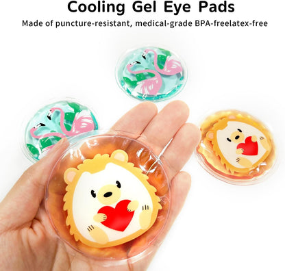 4PCS Gel Eye Ice Pack Set Reusable, Cold and Hot Compress for Eyes, Ice Pack for Eyes, Cooling Eye Pads for Eye Strain, Swelling, Redness, Dark Circles, Puffy Eyes, and Eye Recovery Surgery.