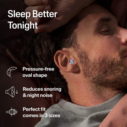 Alpine SleepDeep Reusable Earplugs for Sleeping | Earbuds for Side Sleepers