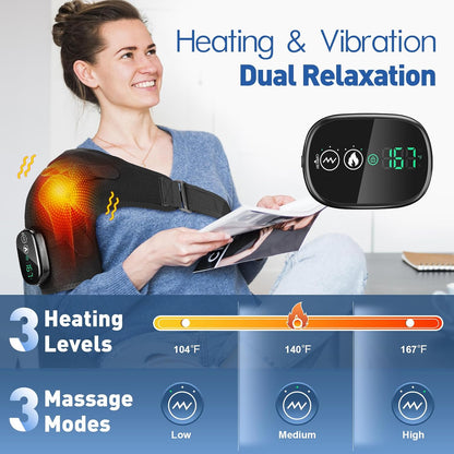 DREAMSOME Shoulder Heating Pad, Heated Shoulder Massager for Pain Relief
