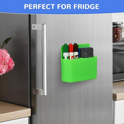 Magnetic Dry Erase Marker Holder - Multi-Surface Pen & Marker Holder for Fridge, Whiteboard, Locker - School, Office, Home - 1 Pack, Black