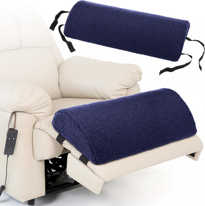 Queekay Recliner Leg Rest Cushion Large Half Moon Bolster Pillow 22.8 x 9.84 x 4 Inch Lumbar Support Pillow Bed Sleeping Semi Roll for Legs, Knees, Lower Back, Ankle and Foot Washable Cover(Grey)