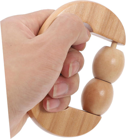 FOMIYES Wooden Foot Roller Tool for Relaxation Portable Massage Device for Face Neck Shoulder Foot Back for Home Travel Use