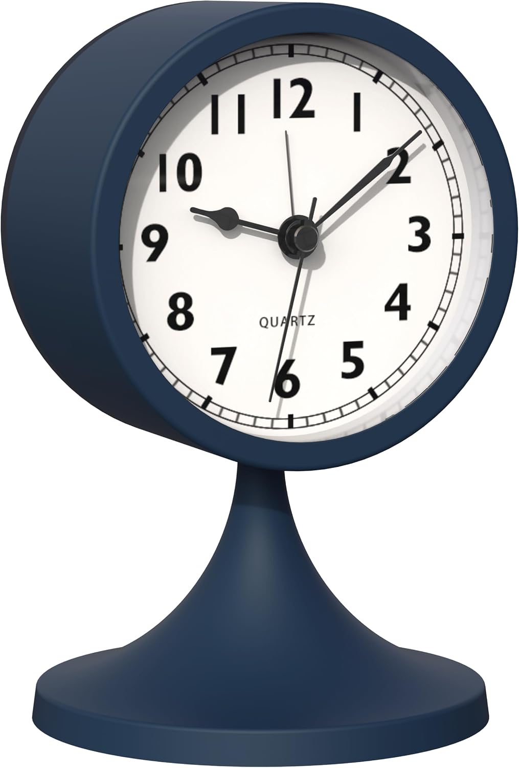 AYRELY® 3" Analog Alarm Clock, Retro Small Clock, Desk Clock for Bathroom | Cute Battery Operated Table Clock with Silent Movement and Light for Bedroom, Bedside, Living Room Decor and Shelf （Green）