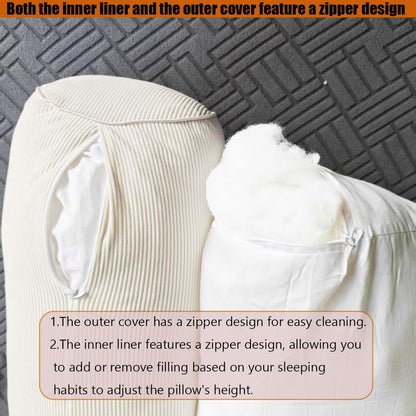 Neck Support Pillow Couch Pillows Large 24*8in for Bed, Sofas,Cars