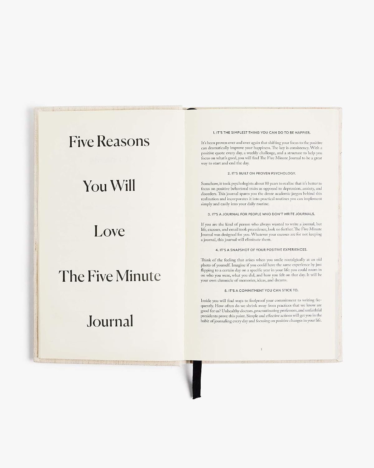 Intelligent Change The Five Minute Journal - Original Daily Gratitude Journal for Women & Men - Mindfulness, Happiness & Daily Reflection - Undated Planner - Affirmation Journal - Gifts for Women