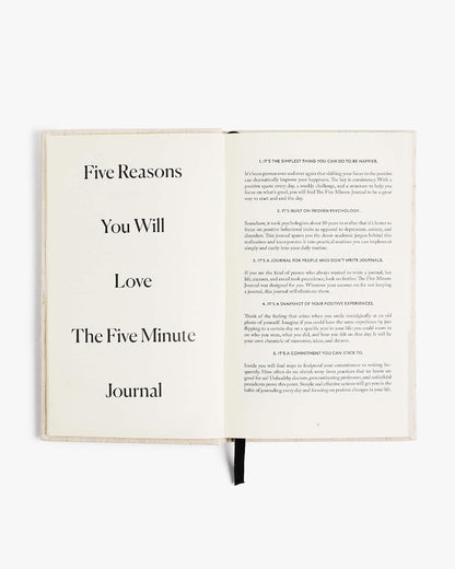 Intelligent Change The Five Minute Journal - Original Daily Gratitude Journal for Women & Men - Mindfulness, Happiness & Daily Reflection - Undated Planner - Affirmation Journal - Gifts for Women