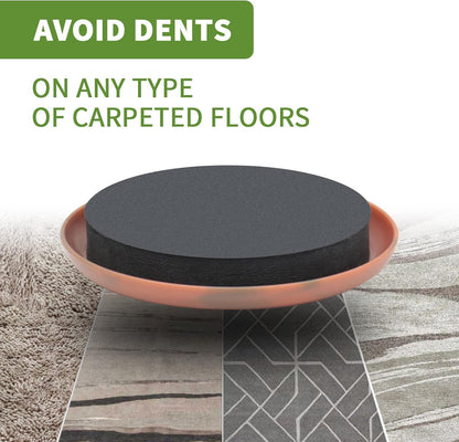 Furniture Sliders for Carpet 8 PCS - 3 1/2" Beige | Furniture Moving Sliders, Chair Leg Floor Protectors, Carpet Sliders for Furniture - Move Your Furniture Easily & Safely