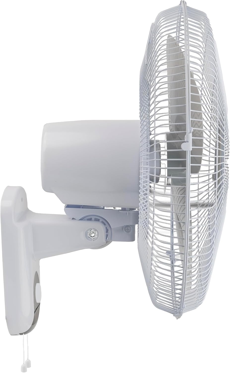 Comfort Zone 16-Inch Fan with Remote Control – Quiet 3-Speed Oscillating Indoor Fan with 90° Wide-Angle Airflow, Timer & Sleep Modes – Space-Saving Wall Fan for Bedroom, Home Gym & Office, White