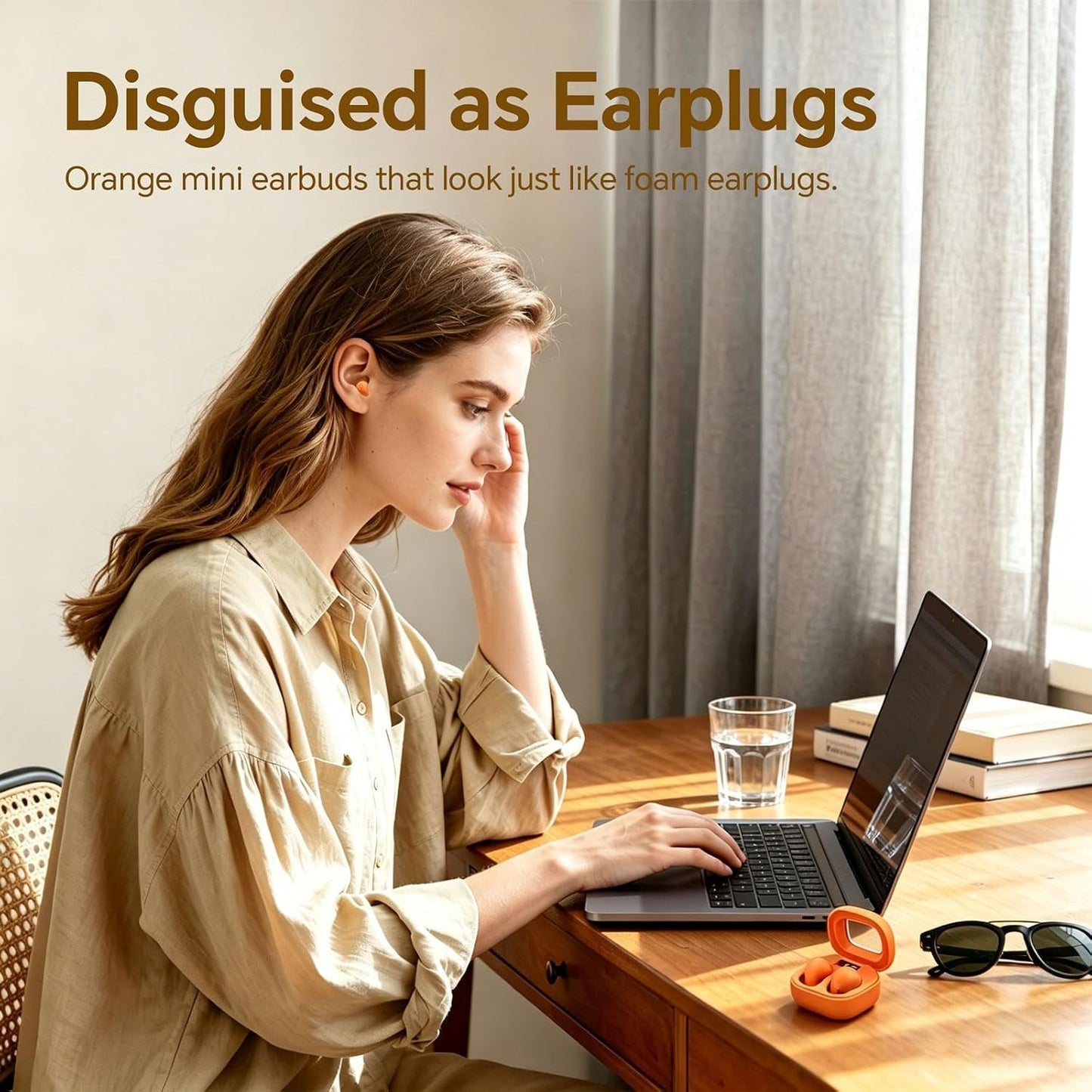 Smallest Invisible Mini Earbuds Wireless Bluetooth Low Profile Micro Tiny | Discreet Hidden Earbuds for Work, Small Headphones, Invisible Sleep Wireless Earphone IPX5 Waterproof for Small Ear Canals