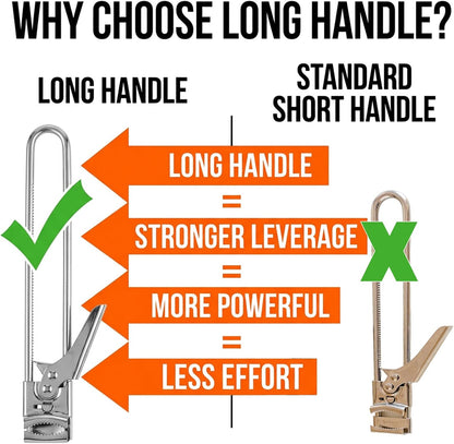 Extended Jar Openers for Weak Hands (1) | Adjustable Stainless Steel Bottle Opener, Can Opener for Seniors with Arthritis, Large and Small Lids Gripper, Household Tool
