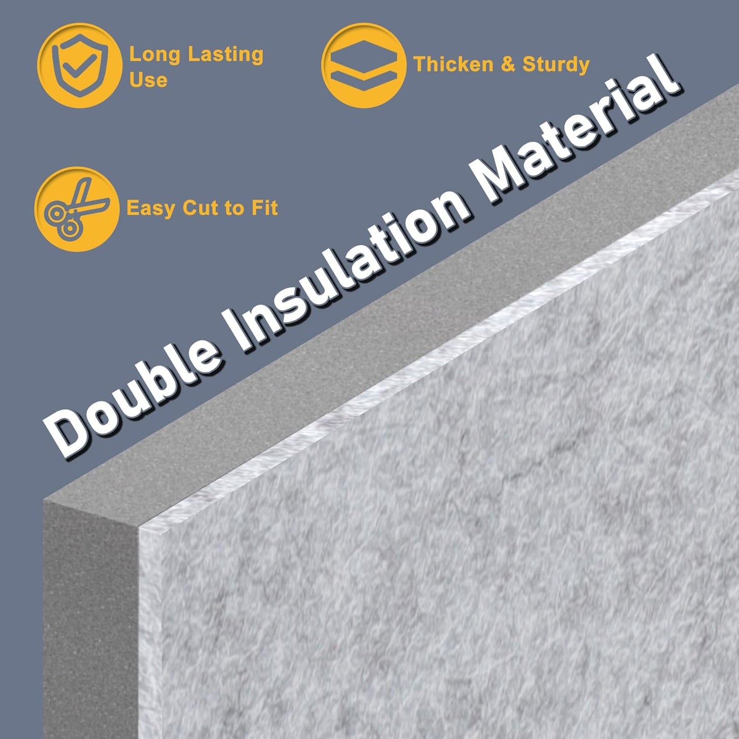 Flamorrow Insulated Foam Panels for Portable AC Window Seal Kit, Sturdy & Thick Air Conditioner Insulating Panel, Adjustable AC Window Seal Panels for Seal Heat, Fill Gap, Reduce Noise, 3 Pack