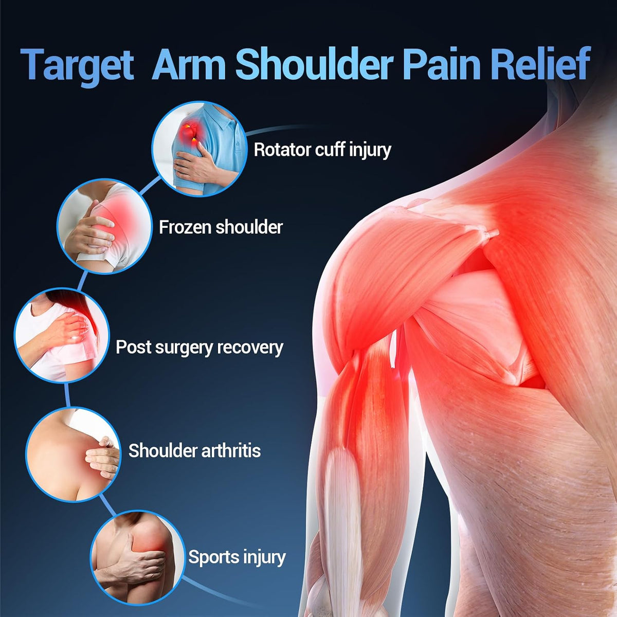 Comfytemp Shoulder Ice Pack Wrap, Shoulder Brace for Shoulders Pain Relief