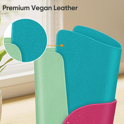 FINTIE Eyeglasses Holder, Vegan Leather Glasses Stand Case For Nightstand | Nightstand Glasses Holder, Desktop Organizer, For Glasses/Remote/Pen Storage, Small Item Storage, Anti-Scratch