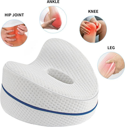 Vertdens Leg Pillow, Knee Pillow for Side Sleepers, Leg Pillows for Sleeping, Knee Cushion for Sleeping,Suitable for Relieving Leg, Back, Knee Pain